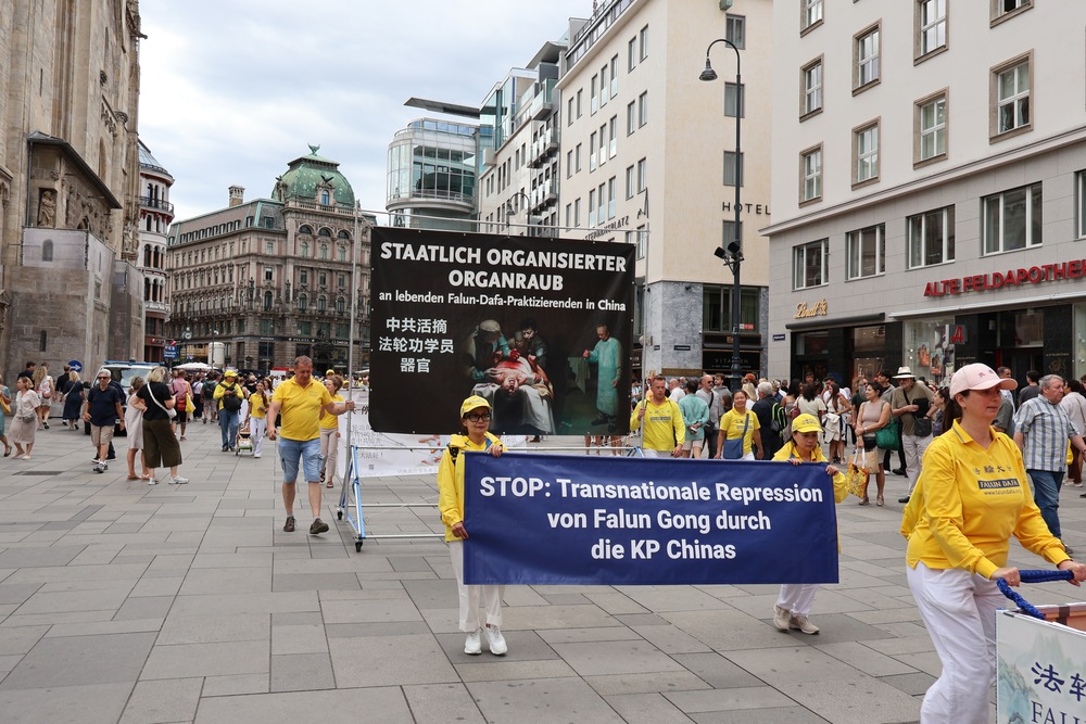 Parade durch Wiens Innenstadt. Foto: FDI
